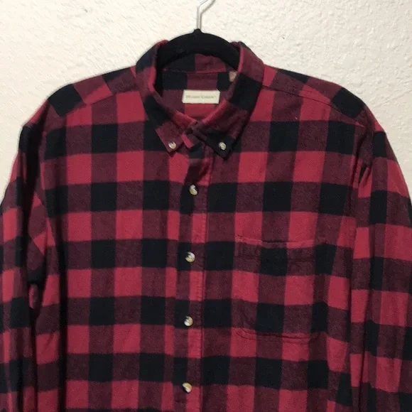 Hobbs Creek Men's Red & Black Buffalo Print Flannel. Good Condition. Size XL. - Picture 2 of 12